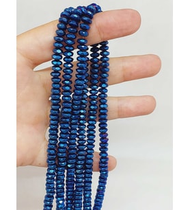 Hematit Taşı Rondela Dizi 3x6mm (54668)
