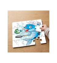 Aşçı Sevimli Balık Tasarımlı 24 Parça Ahşap Çocuk Puzzle MPK0161