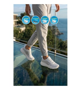 Walkway Flexion G Siyah-Beyaz Memory Foam Unisex Spor Ayakkabı