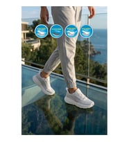 Walkway Flexion G Siyah-Beyaz Memory Foam Unisex Spor Ayakkabı