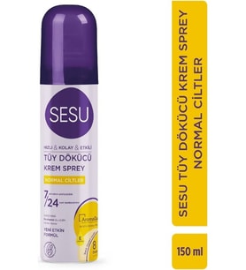 Sesu Normal Ciltler Için Tüy Dökücü Krem Sprey 150 ml