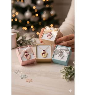 925 Ayar Papatya Silver tombik kardan adam kolye.rose.gold.rodaj