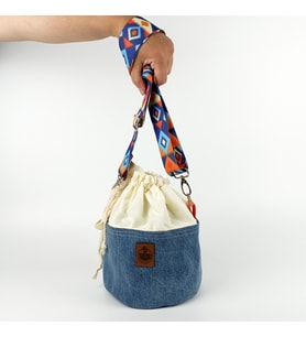 Woodycord El Yapımı Bucket Kot Çanta