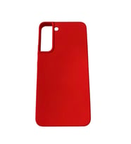 Galaxy S22 Plus ile Uyumlu Cappy Silikon Kılıf Kırmızı