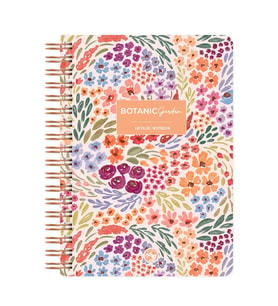 Botanical Spiralli Defter Çizgili Turuncu 17x24 cm
