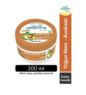 Cire Aseptine Soft Avokado Özlü Yoğun Nemlendirici Prebiyotikli Krem 200 ml