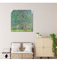 Kare Kanvas Tablo Ünlü Eserler Gustav Klimt Armut Ağacı Tablosu
