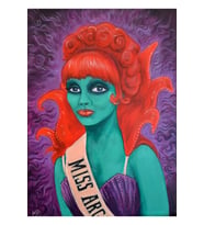 Miss Arjantin Tablo Ahşap Poster Dekoratif