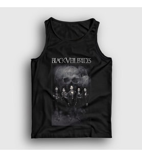 Presmono Unisex Siyah Skull Black Veil Brides Atlet 19056tt
