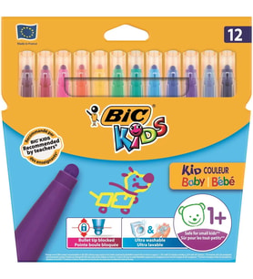 Bic 12 Renk Baby Keçeli Boya Kalemi