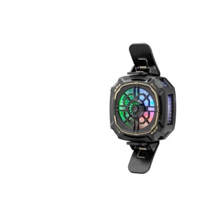 Telefon Buz Soğutucu Fan Mıknatıs Ve Klips Rgb Siyah HDX4381