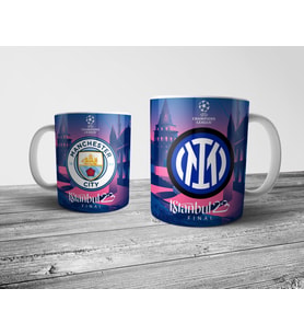 Pixxa Manchester City - Inter / Şampiyonlar Ligi Finali / İstanbul 2023 Kupa Bardak Model 2
