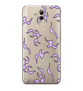 Huawei Mate 20 Lite Uyumlu Baskılı Yumuşak Silikon Şeffaf Telefon Kılıfı