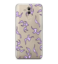 Huawei Mate 20 Lite Uyumlu Baskılı Yumuşak Silikon Şeffaf Telefon Kılıfı
