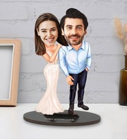 Sevgililer Gününe Özel En Mükemmel Çift Tasarımlı Kişiye Özel Karikatür Biblo
