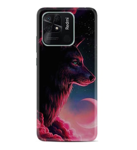 Xiaomi Poco X3 Pro M4 Pro X4 Pro C40 10C Kılıf Desenli Silikon Wolf and Moon 1380