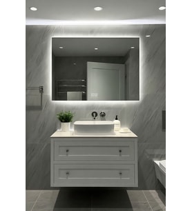 Digital Hayat Buğu Çözücü Dokunmatik Ayna  Beyaz Günışığı Amber Mavi Kırmızı  Işıklı Banyo Makyaj Aynası LED