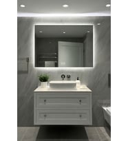 Digital Hayat Buğu Çözücü Dokunmatik Ayna  Beyaz Günışığı Amber Mavi Kırmızı  Işıklı Banyo Makyaj Aynası LED