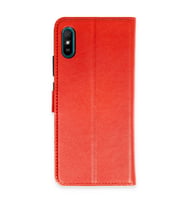 Xiaomi Redmi 9a Kılıf Trend S Plus Kapaklı Kılıf - Kırmızı