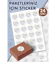 Beklediğiniz Sipariş Geldi 5 cm 24 cm Opak Sticker Yapışkanlı Etiket -T990