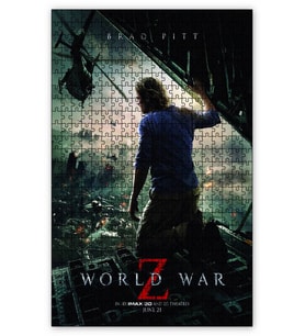 Cakapuzzle World War Z Film Afiş Puzzle Yapboz MDF (Ahşap) (120 Parça)