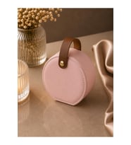 Pembe Mini Taşınabilir Takı ve Mücevher Organizeri, Şık ve Kullanışlı