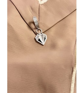 Kalp Model Ajda Bilezik 925 Ayar Gümüş Charm