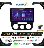 Volkswagen Jetta 2+64GB Android 13 Kablosuz Carplay 2005-2010 Navigasyon Multimedya Sistemi