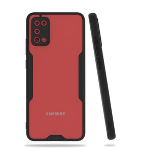 Samsung Galaxy A02s Kılıf Platin Silikon - Siyah