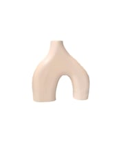 Livava Stoneware Seramik Vazo, 20X17 (Ekru)
