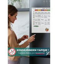 Haftalık Yemek Menüsü Planlayıcı, Buzdolabı Beyaz Yazı Tahtası, Alışveriş Listesi, Sihirli Kağıt