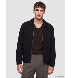 LCW Vision Siyah Regular Fit Gömlek Yaka Erkek Ceket