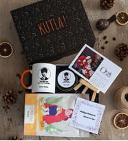 Kişiye Özel Atatürk Silüeti Hediye Kutusu - Kişiye Özel Kupa Standart, Çay, Takvim, Mum Hediyesi