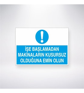 İşe Başlamadan Önce Makinaların Kusursuz Olduğundan Emin Olun 21x28 Arkası Yapışkanlı Levha