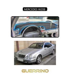 MERCEDES W208 TORPİDO KORUMA HALISI SİYAH KENAR