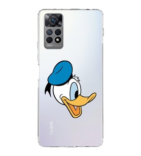 Xiaomi Redmi Note 11s Uyumlu Kamera korumalı Kapak Donald Duck Tasarımlı  Şeffaf Kılıf