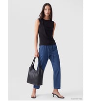 LCWAIKIKI Classic İndigo Beli Lastikli Carrot Fit Kadın Jean Pantolon