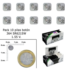 Lexroo 364 saat pili SR621SW