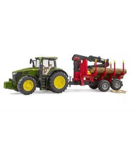 Bruder John Deere 7R 350 Traktör& Kütük Taşıma Römorku