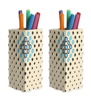 2 ADET KALEMLİK PUANLI MODEL OFİS GERECİ 6X6X10CM 200ML