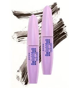 Avon Delightful False Lash Suya Dayanıklı Maskara 10 Ml. Lava Brown İkili Set