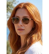SUNSTOP UV400 Polarize Bal Rengi Unisex Güneş Gözlüğü 1373 C2054 - TR90 Esnek Dayanıklı Çerçeve