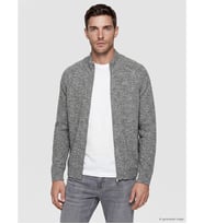 LC WAIKIKI Gri Regular Fit Dik Yaka Erkek Triko Hırka