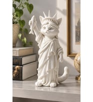 Özgürlüğün Kedisi Dekoratif Biblo - Büyük Boy - 22cm