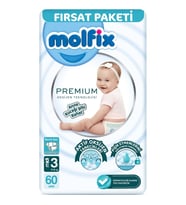 Premium Bebek Bezi Fırsat Paketi 3 Beden 4-9 Kg 60 Adet