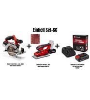 Einhell Set-66(Einhell Akülü Daire Testere+Akülü Zımpara+18V 2,5 Ah Akü & Şarj Cihazı)