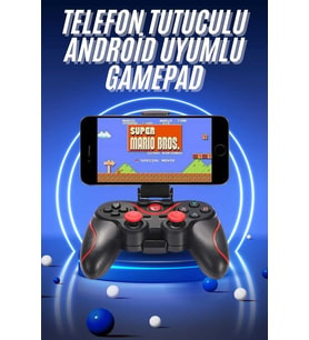 Joystik Gamepad Bluetooth Telefon Tutucu Oyun Kolu Telefon Android Uyumlu