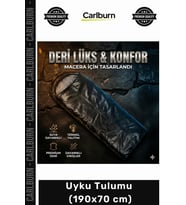 Özel Üretim -10 Derece Mevsimlik Kamp Piknik Dağcılık Fermuarlı Battaniye Olabilen Uyku Tulumu 190x7