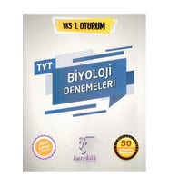 Karekök Yayınları Karekök Yayınları Tyt Biyoloji Denemeleri 50 Adet Çözümlü (Çok Renkli)