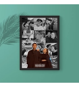 Özel Gün 12 Fotoğraflı 30 X 40 Çerçeve (Siyah)
